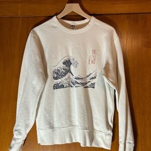 The Great Wave Off Kanagawa Graphic Crewneck Sweater